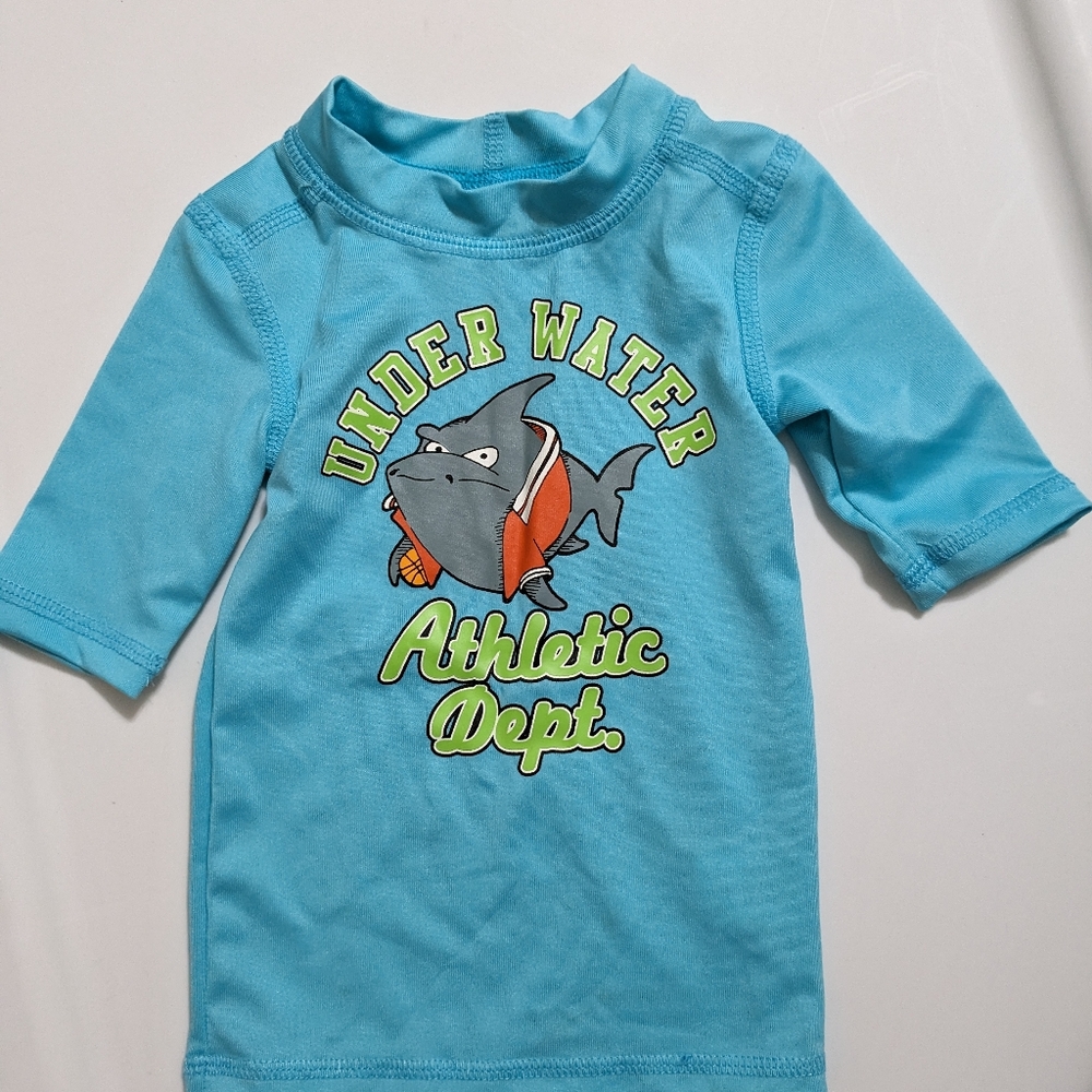 Childrens Place Rash Guard Top Size 12 -18 months swim wear